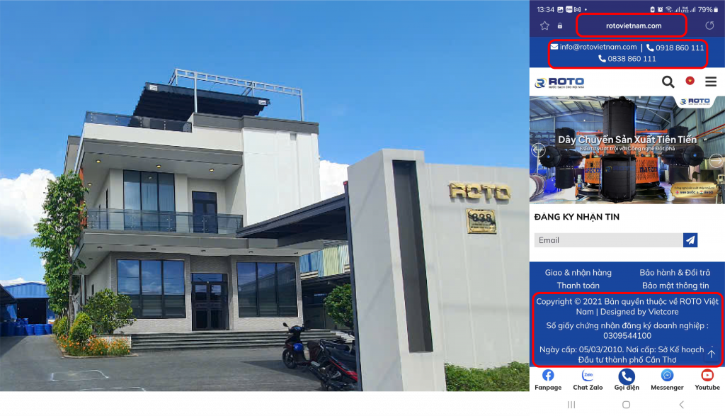 Nhà máy ROTO tại 338 Lộ vòng cung, Nhơn Ái, P An Bình, Cần Thơ Nhà máy ROTO tại 338 Lộ vòng cung, Nhơn Ái, P An Bình, Cần Thơ