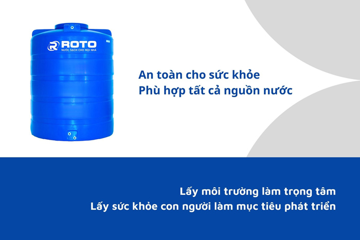 Bồn nhựa an toàn sức khỏe