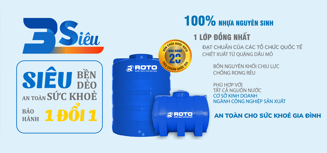 Top những lý do nên sử dụng bồn chứa nước ROTO cho gia đình nhỏ của bạn