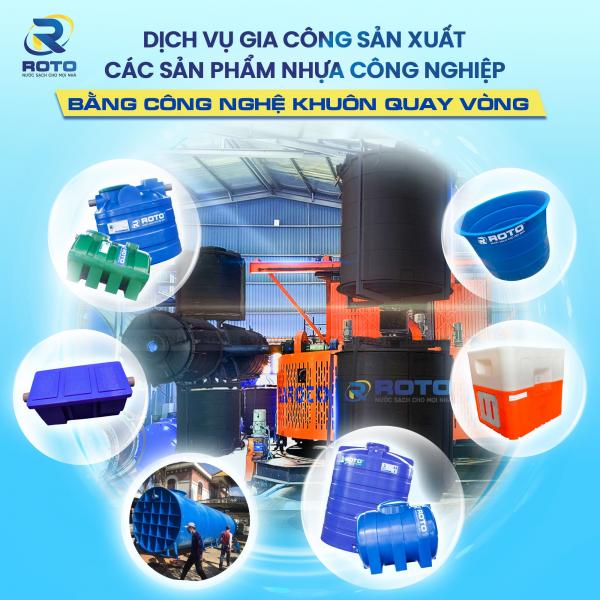 Gia Công Sản Xuất và Xuất Khẩu Các Sản Phẩm Nhựa Công Nghiệp Bằng Công Nghệ Khuôn Quay Vòng (Rotational Moulding)