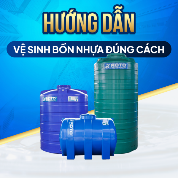 Instructions to properly clean plastic water tanks at home